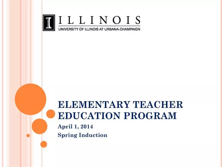 elementary teacher education program