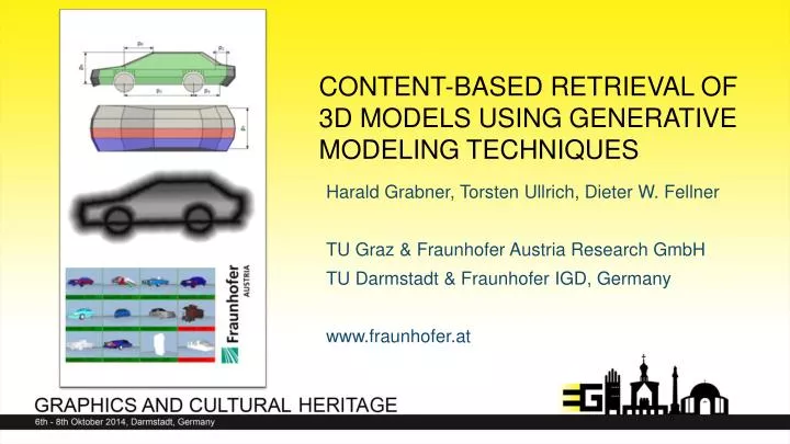 content based retrieval of 3d models using generative modeling techniques