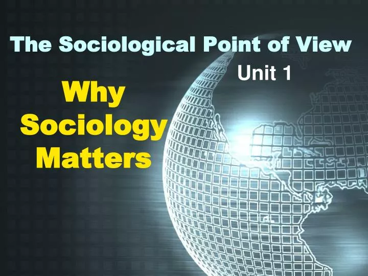 the sociological point of view