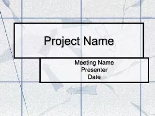 project name