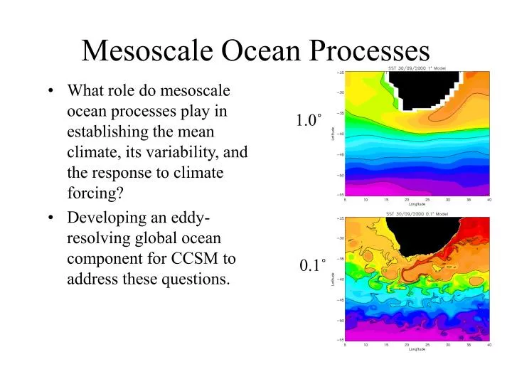 mesoscale ocean processes