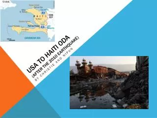 USA to Haiti ODA (After the 2010 earthquake)