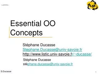 Essential OO Concepts