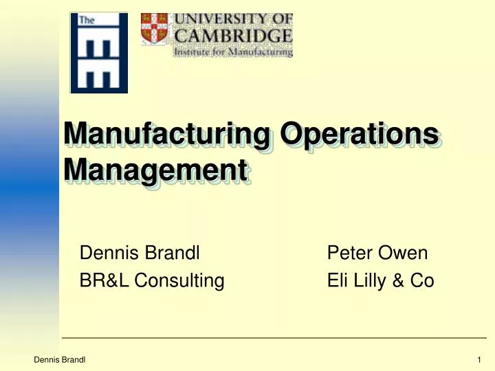 manufacturing operations management