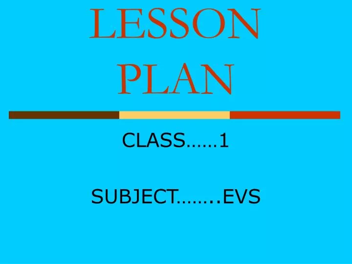 lesson plan