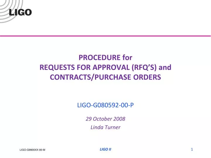 procedure for requests for approval rfq s and contracts purchase orders