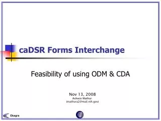caDSR Forms Interchange