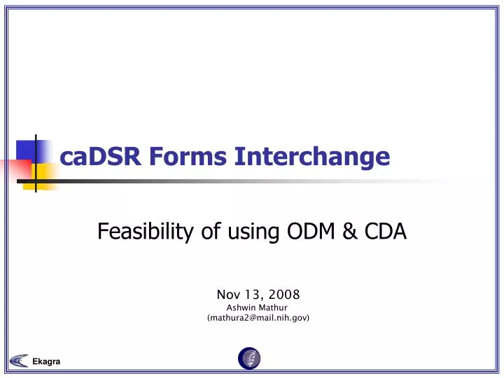 cadsr forms interchange
