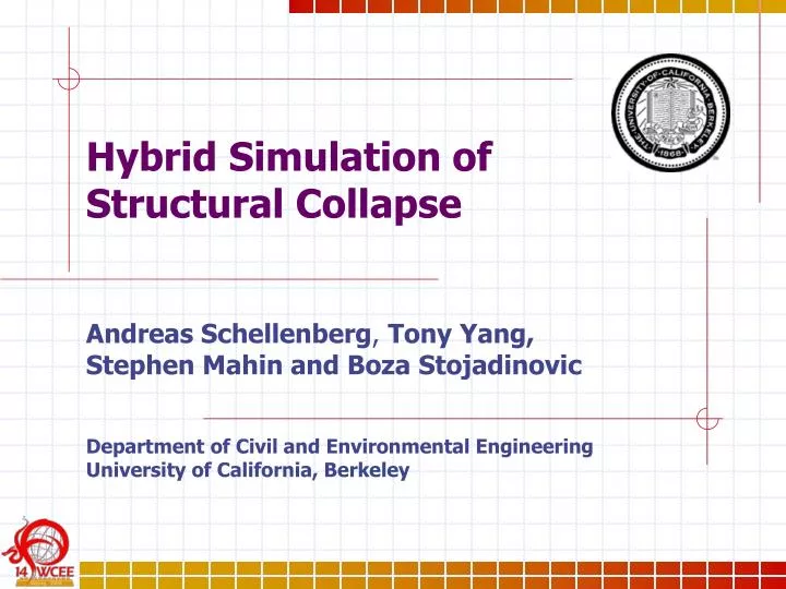 hybrid simulation of structural collapse