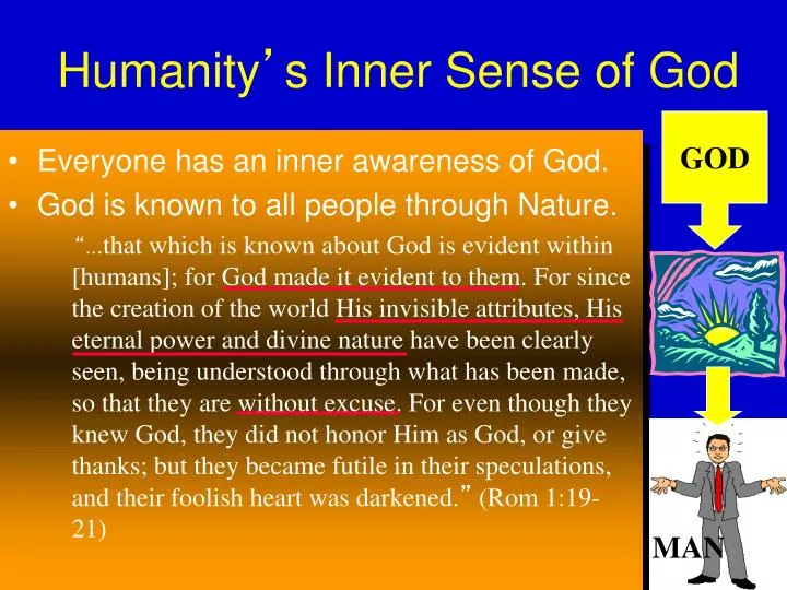 humanity s inner sense of god