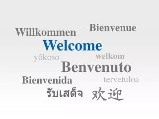 Welcome