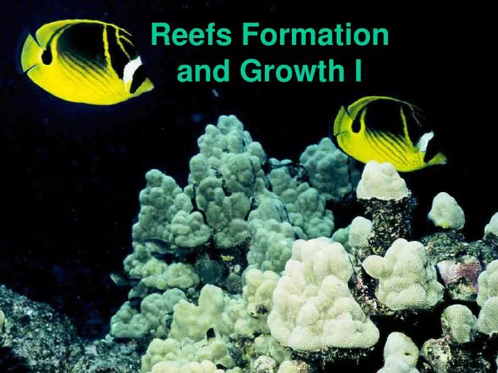 reefs formation and growth i