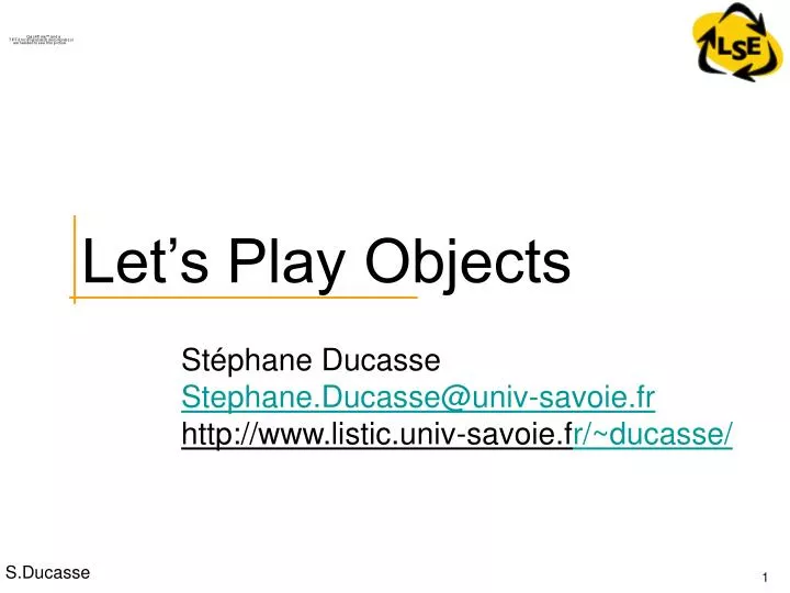 let s play objects