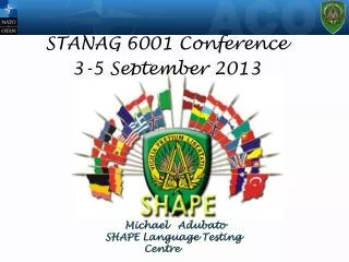 STANAG 6001 Conference 3-5 September 2013