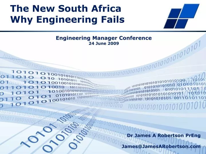 the new south africa why engineering fails