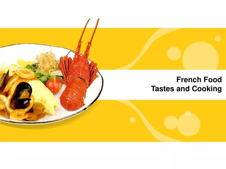 french food tastes and cooking