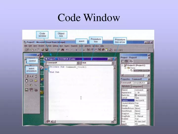 code window