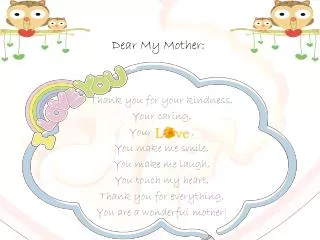dear my mother