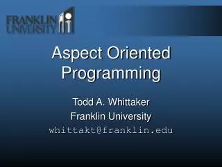 aspect oriented programming