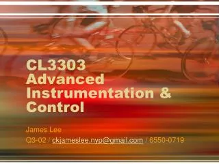 CL3303 Advanced Instrumentation &amp; Control