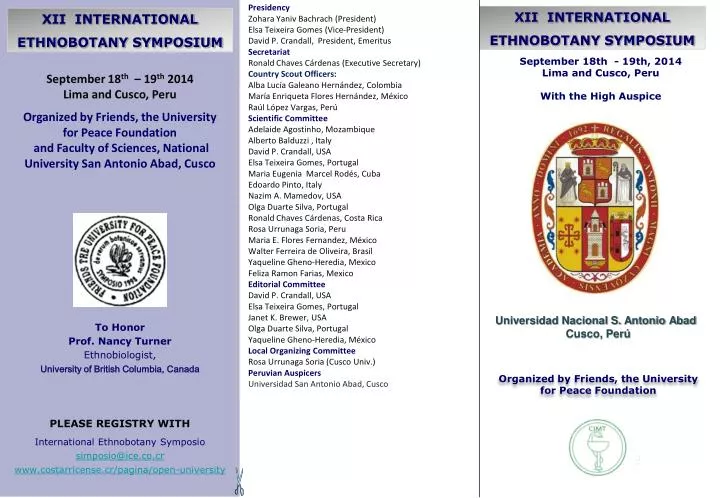 xii international ethnobotany symposium