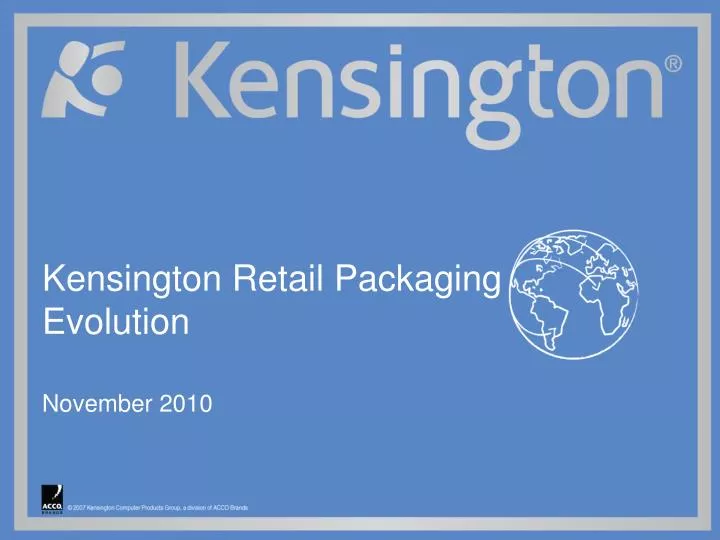 kensington retail packaging evolution