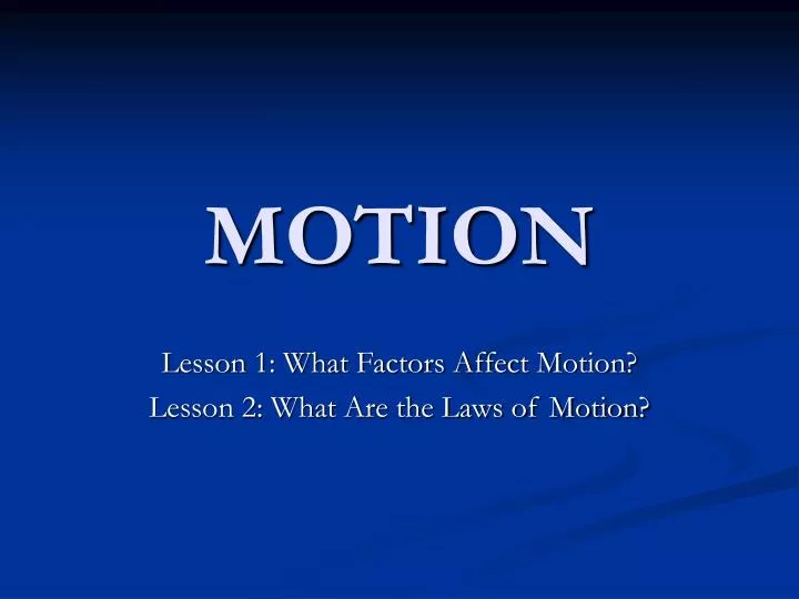 motion