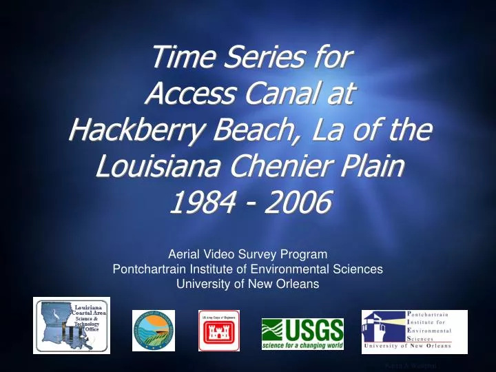 time series for access canal at hackberry beach la of the louisiana chenier plain 1984 2006
