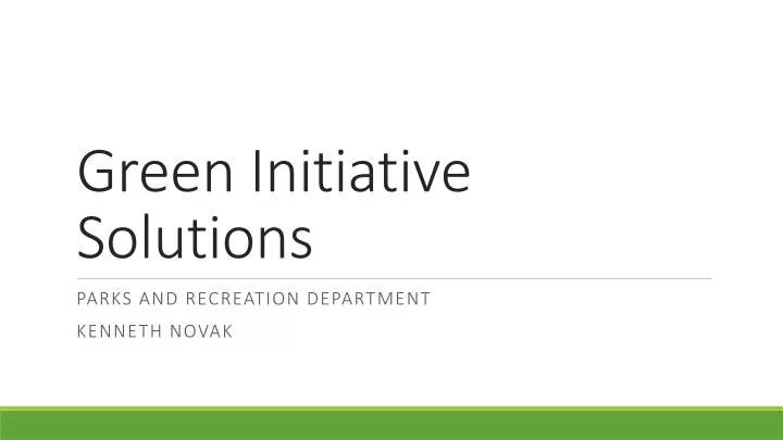 green initiative solutions
