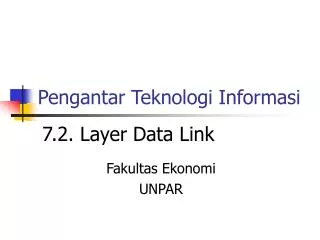 pengantar teknologi informasi