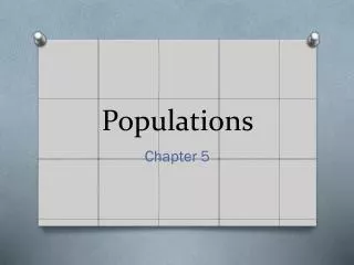 populations