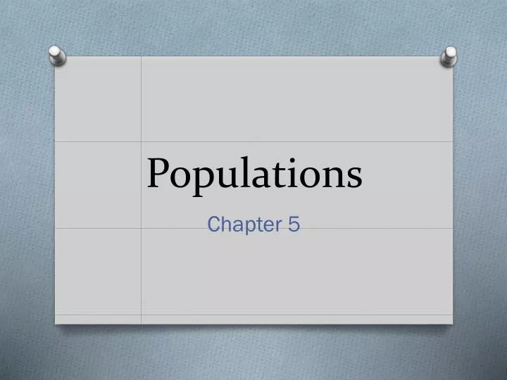 populations