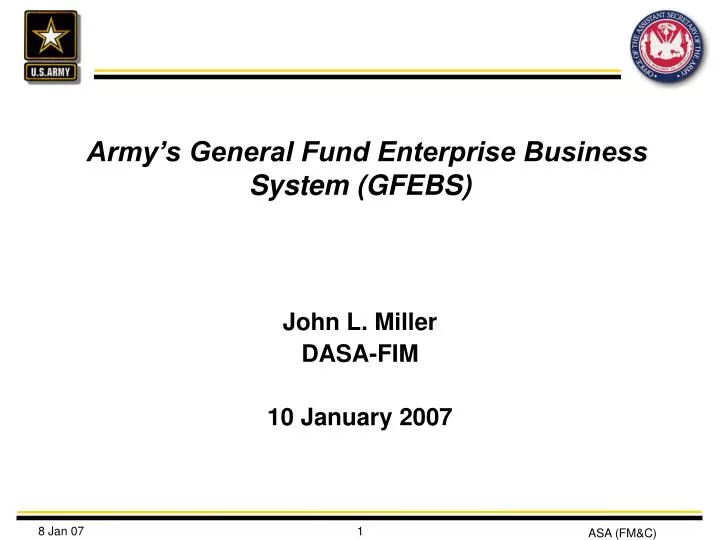 army s general fund enterprise business system gfebs