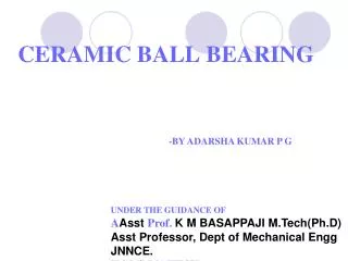 CERAMIC BALL BEARING