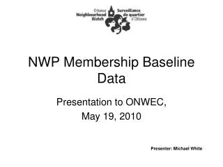 NWP Membership Baseline Data