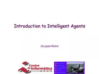 Introduction to Intelligent Agents