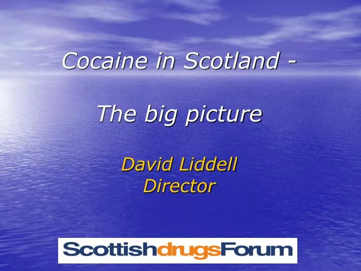 cocaine in scotland the big picture david liddell director