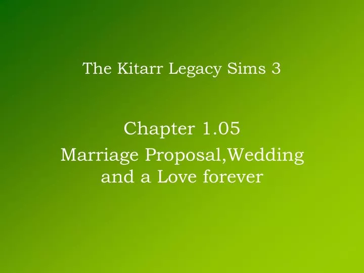 the kitarr legacy sims 3