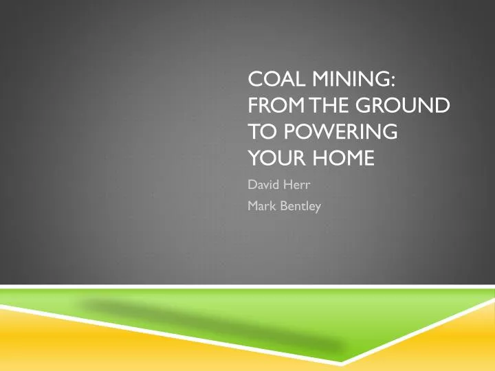 coal mining from the ground to powering your home