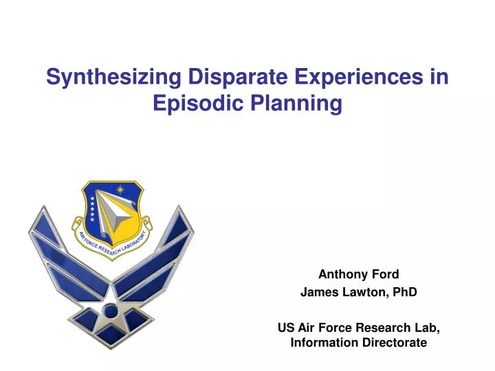 synthesizing disparate experiences in episodic planning
