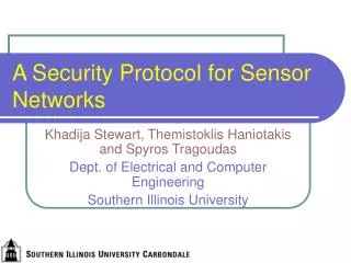 A Security Protocol for Sensor Networks