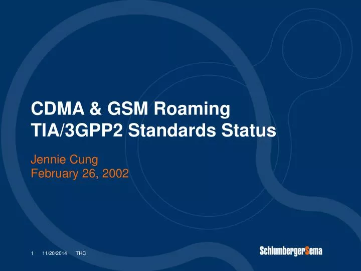 cdma gsm roaming tia 3gpp2 standards status
