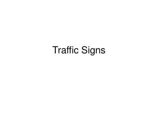 Traffic Signs