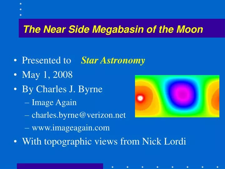 the near side megabasin of the moon