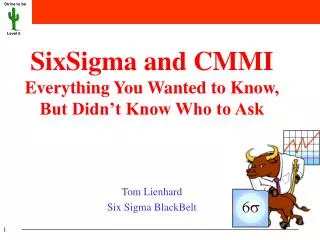 SixSigma and CMMI Everything You Wanted to Know, But Didn’t Know Who to Ask