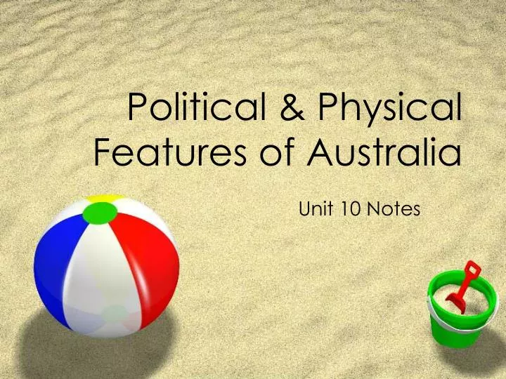political physical features of australia