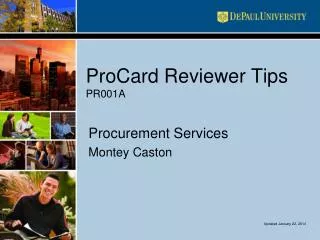 ProCard Reviewer Tips PR001A