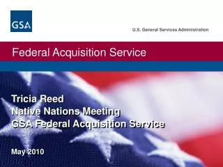 Tricia Reed Native Nations Meeting GSA Federal Acquisition Service