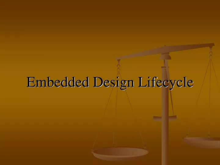 embedded design lifecycle
