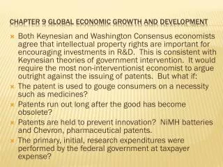 Chapter 9 Global economic growth and development